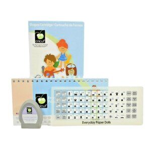 Provo Craft Everyday Paper Dolls Shapes Cartridge Kit Cricut Machines